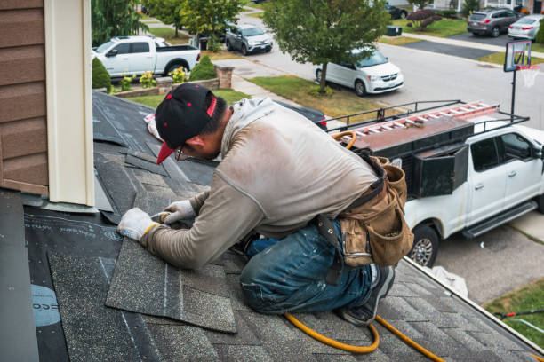 Professional Gutter Repair And Installation technician working in Macon, IL